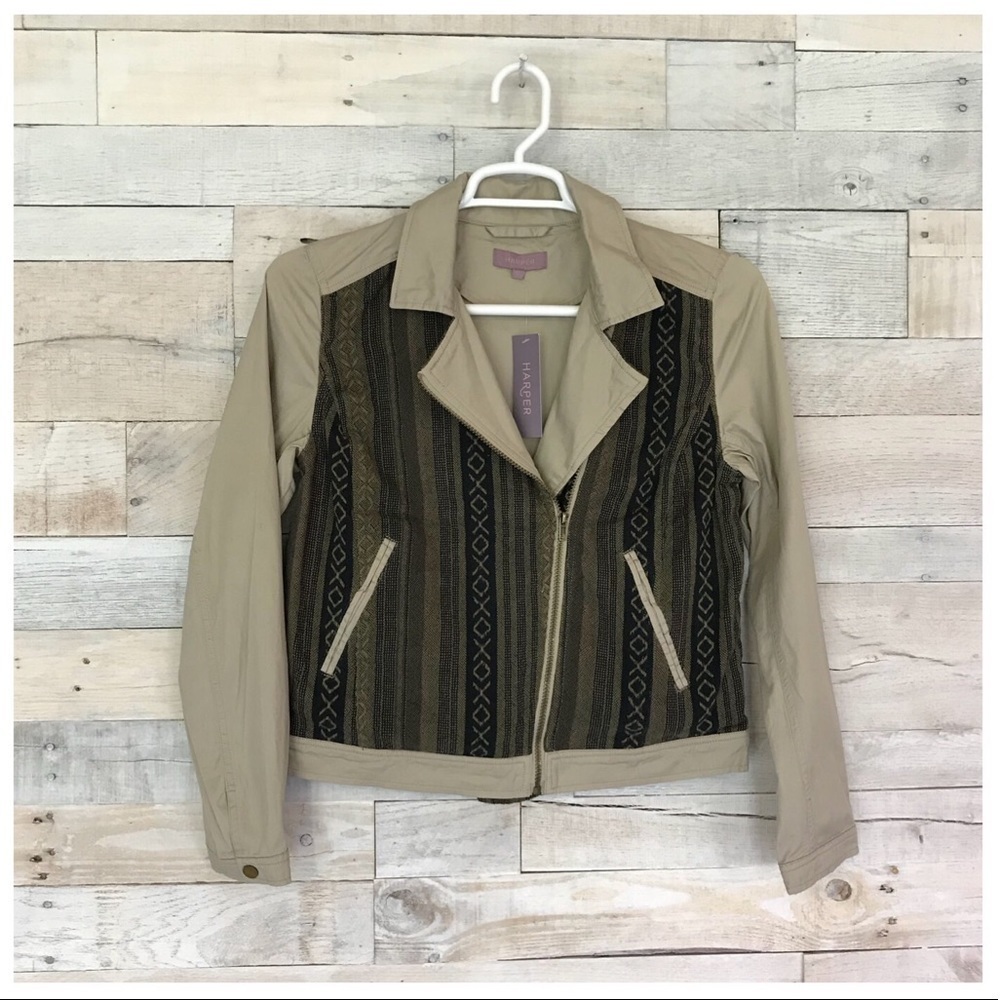 NEW Harper Francesca's Tribal Aztec Jacket Large